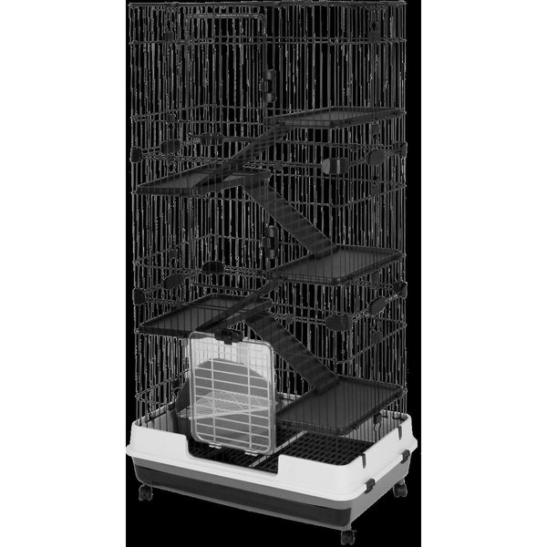 A&E Cage A&E Cage ARB80-3 32 x 21 x 57 in. Deluxe 6 Level Small Animal Cage ARB80-3